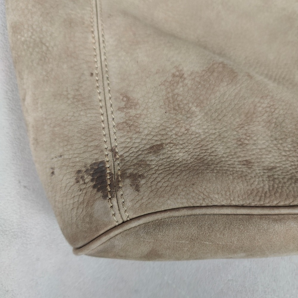 Vintage‎ Coach Sonoma Flat Pack Sling Bag Tan Nubuck Leather Purse FLAWED - Picture 8 of 10